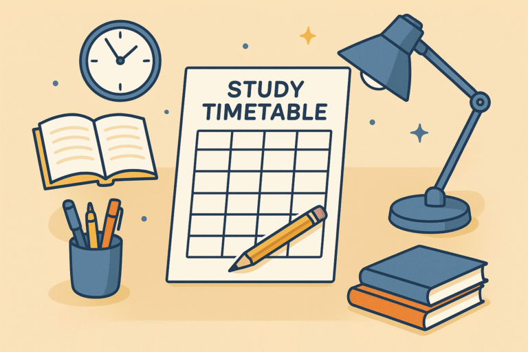 How to Create a Study Timetable That Works in 2025 (Step-by-Step + Real-Life Tips)